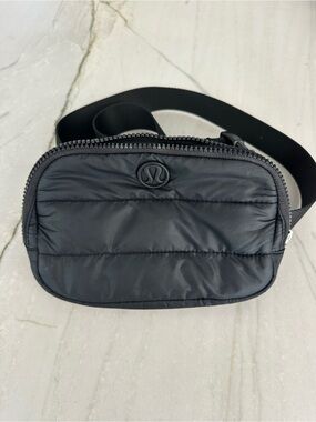 lululemon athletica Quilted Black Belt Bag
